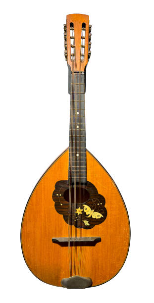 istock Antique Mandolin Guitar Isolated on White 1877944268