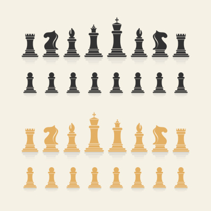 vector chessmen set
