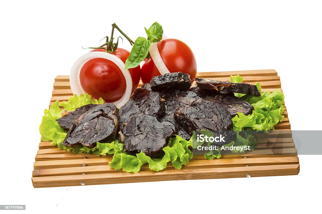 Salsicce di cavallo - Foto stock royalty-free di Antipasto