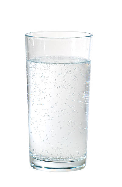 Glass of sparkling water