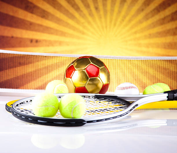 istock Group of sports equipment 187801501