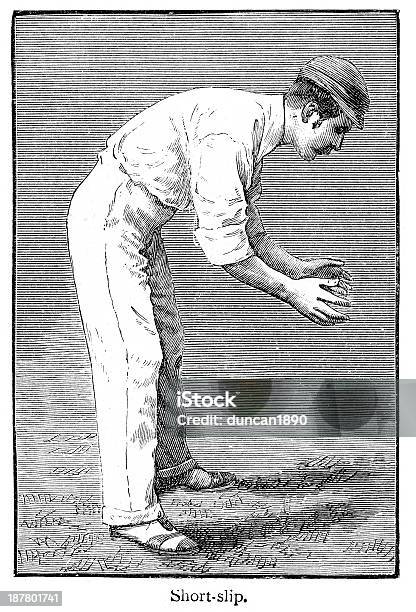 Cricketfielder Stock Vektor Art und mehr Bilder von Cricket - Cricket, Illustration, 19. Jahrhundert