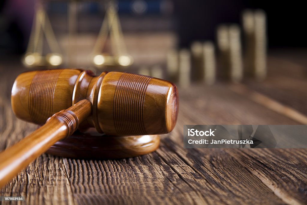 Gavel Law and justice concept Auction Stock Photo