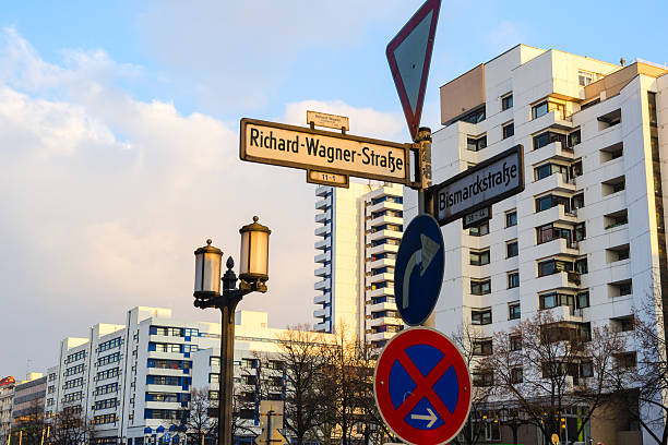 istock Signpost with waymark in Berlin 187804989