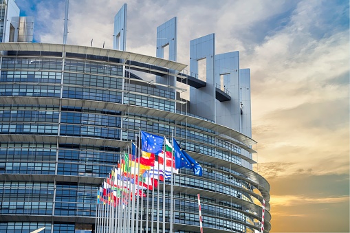 Strasbourg, France: European Parliament in Strasbourg, France