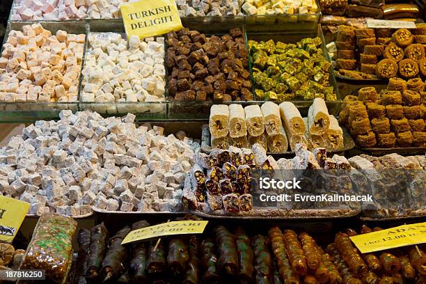 Turkish Delight Stock Photo - Download Image Now - Istanbul, Spice Bazaar, Bazaar Market