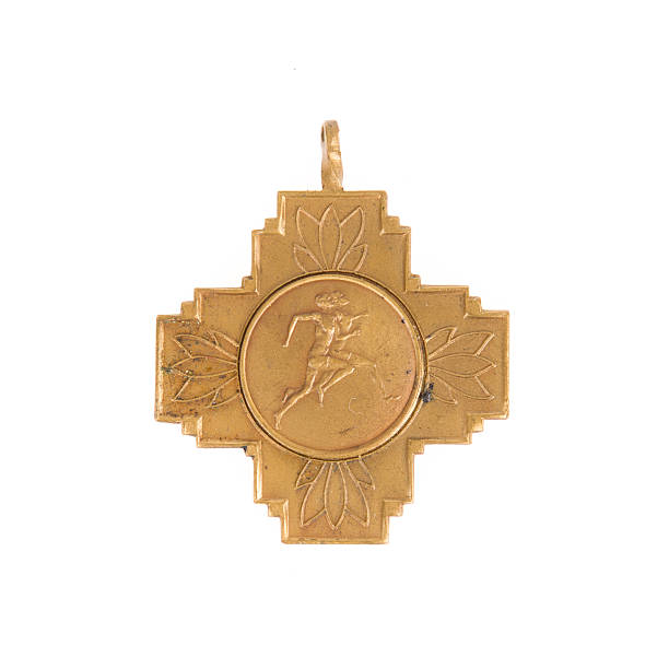 istock 50 Year old medal isolated 187817329