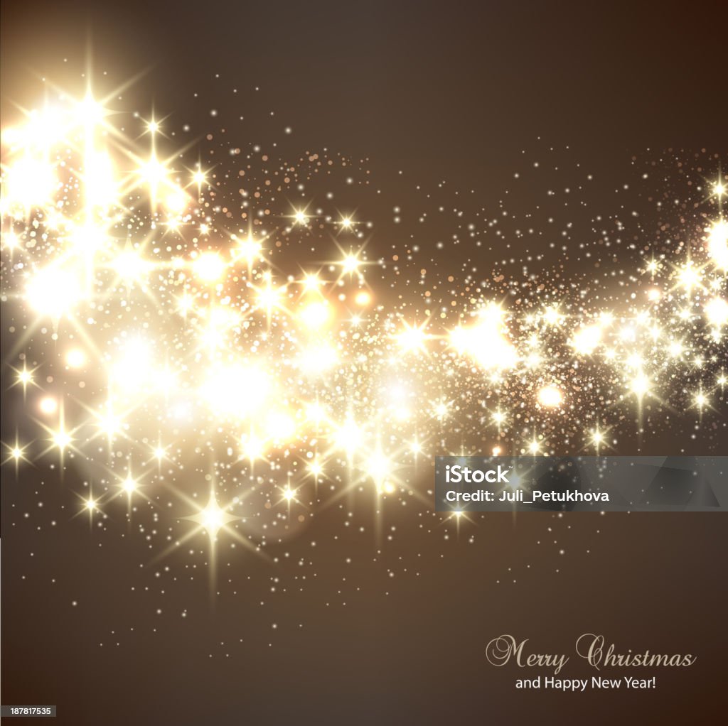 Elegante fundo de Natal com flocos de neve - Royalty-free A nevar arte vetorial