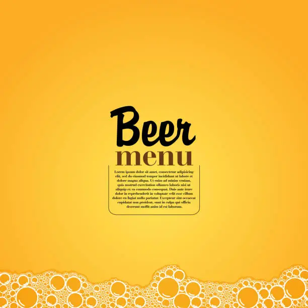 Vector illustration of Beer Menu -