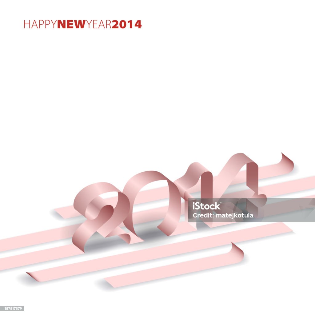 Felice nuovo anno 2014 - - arte vettoriale royalty-free di 2014