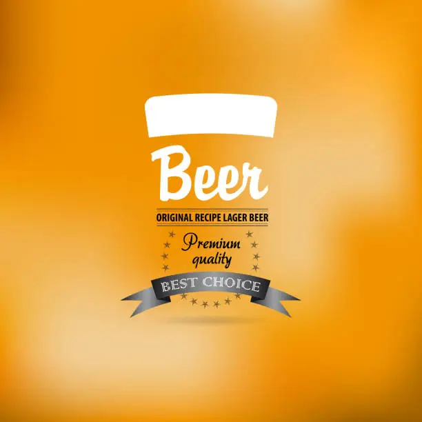 Vector illustration of Beer Menu -