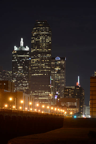 istock City Skyline at night in Dallas TX 187819237