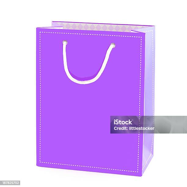 Shopping Bag Isolated On White Background Stock Photo - Download Image Now - Adult, Bag, Box - Container