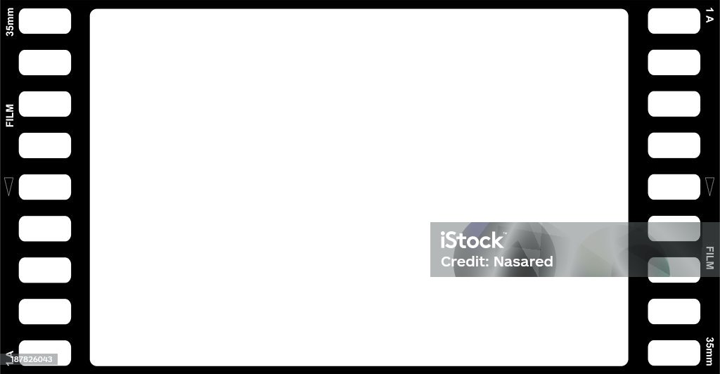 A single movie strip of a film Filmstrip  Film Industry Stock Photo