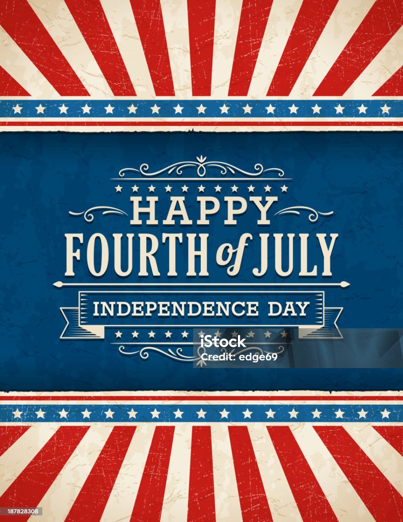 Fourth of July Background Fourth of July Background. EPS 10 file with transparencies. All elements are separate objects. File is layered, global colors used and hi res jpeg included. Please take a look at other work of mine linked below.  Fourth of July stock vector