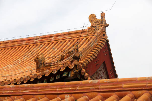 istock Yellow glazed tile roof, Ditan Park, Beijing, China 1878323507