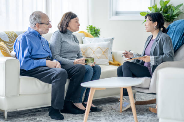 istock Seniors Life Insurance Meeting 1878346929