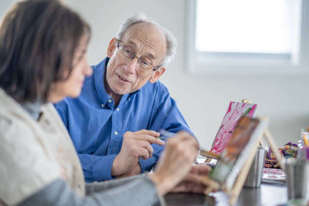 istock Seniors Recreation Painting Class 1878346945