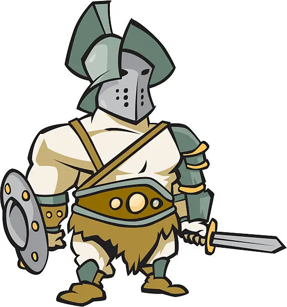 Vector illustration of Knight In Armor
