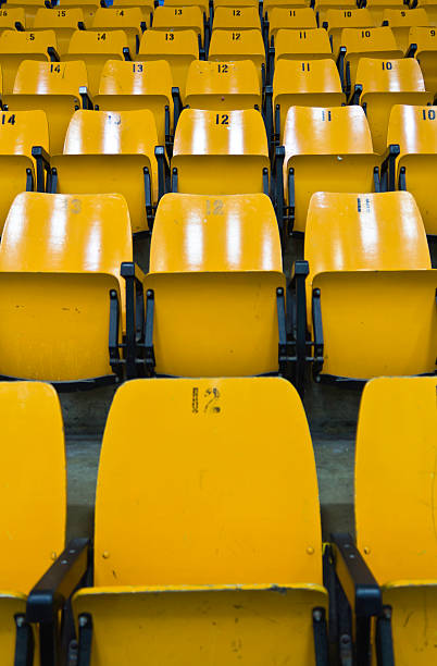 istock Empty spectator seats in a stadium arena 187836193