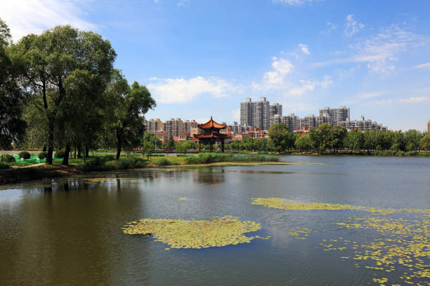 istock Waterfront Pavilion, Luannan County, Hebei Province, China 1878370474