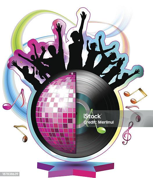 Ilustración de Baile Siluetas Con Bola De Discoteca y más Vectores Libres de Derechos de Adolescente - Adolescente, Adulto, Bailar