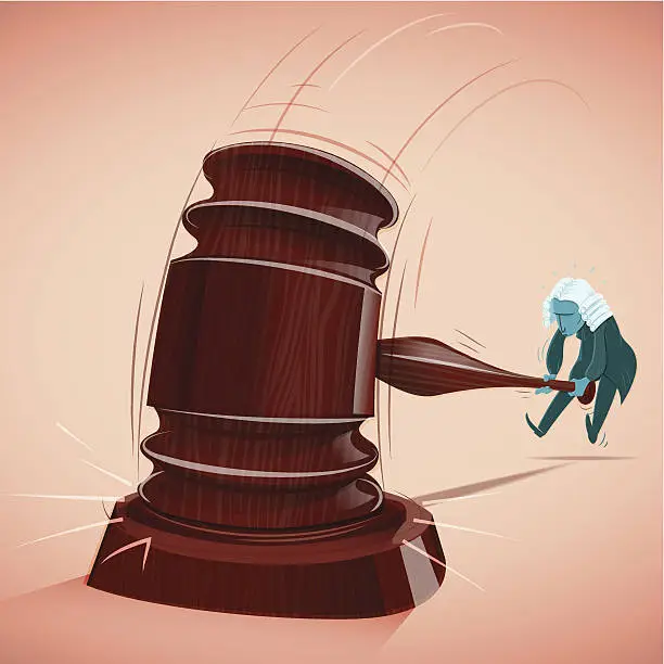 Vector illustration of Judge Decisions