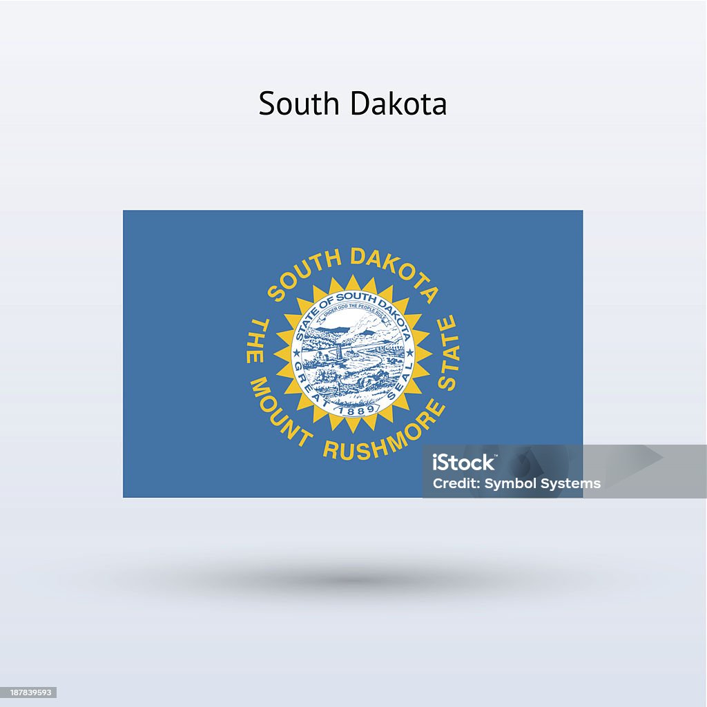 South Dakota State Flag - Lizenzfrei Flagge Vektorgrafik