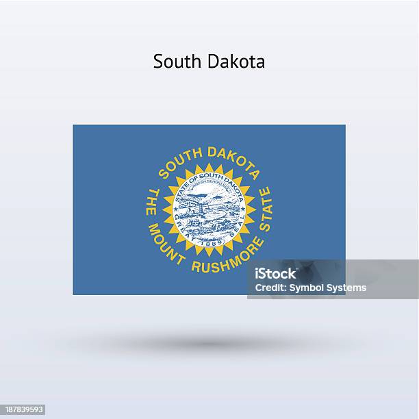 Flaga Stanu Dakota Południowa - Stockowe grafiki wektorowe i więcej obrazów Flaga - Flaga, Stan Dakota Południowa, Bez ludzi