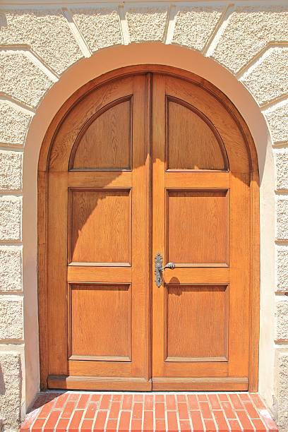 istock Beautiful wooden door 187839719