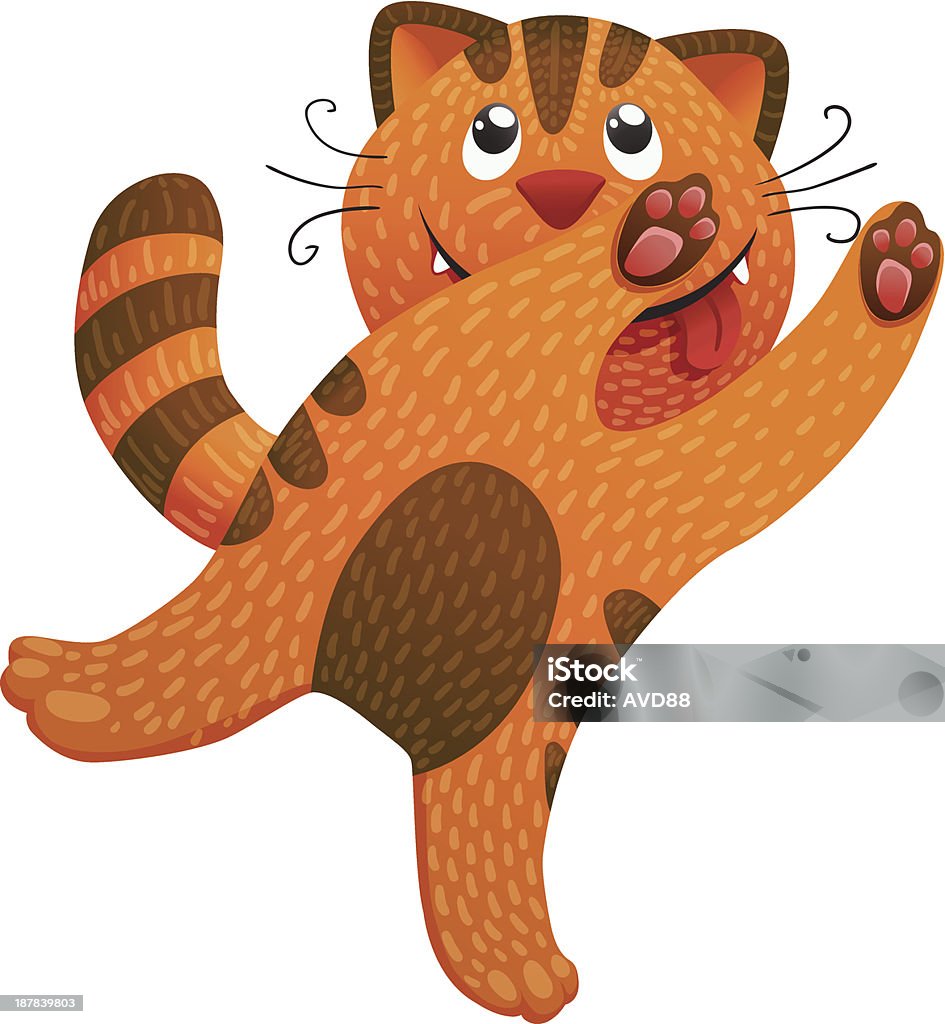 Dancing Cat Vector Dancing Cat Stock Illustration - Download Image Now - Animal, Animal ...