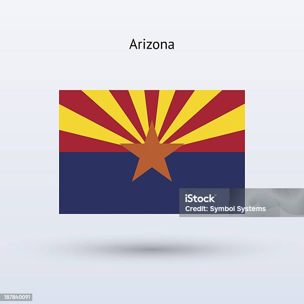 Ilustración de Bandera Del Estado De Arizona y más Vectores Libres de Derechos de Arizona - Arizona, Bandera, Bandera de los EE.UU.