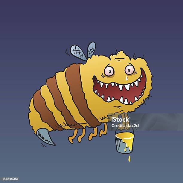 Giant Bee Stock Illustration - Download Image Now - Bee, Humor, Characters