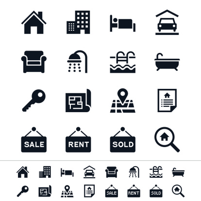 Simple vector icons. Clear and sharp. Easy to resize. No transparency effect.
