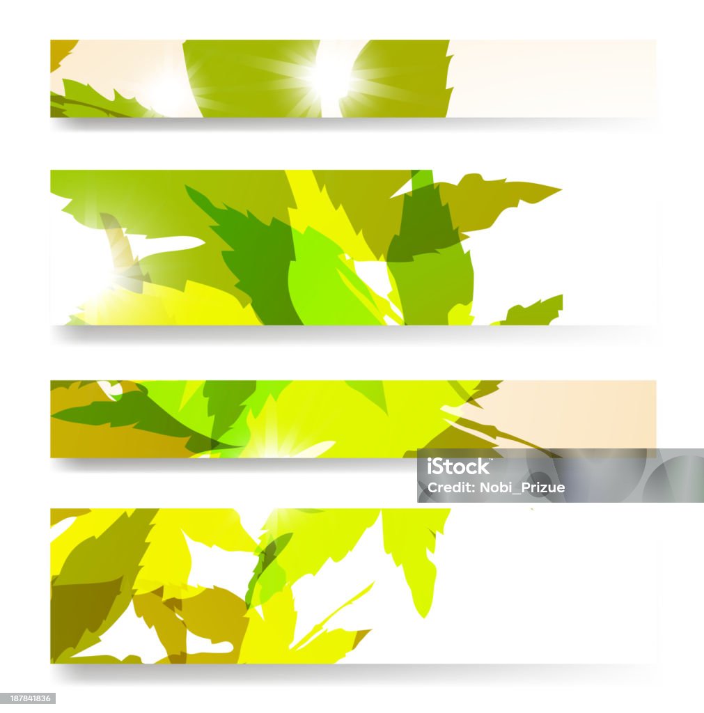 Herbst-banner-set - Lizenzfrei Abstrakt Vektorgrafik