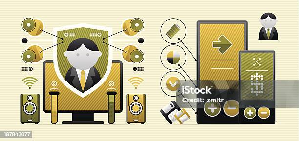 Vetor Ícones E Infographics - Arte vetorial de stock e mais imagens de Analisar - Analisar, Ciência, Clip Art