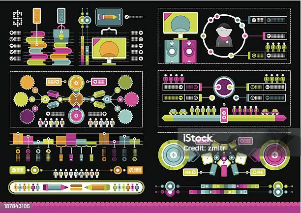 Complexo Infographics - Arte vetorial de stock e mais imagens de Analisar - Analisar, Clip Art, Comparação