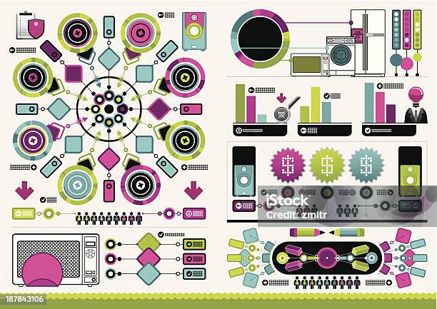 Вектор И Инфографика — стоковая векторная графика и другие изображения на тему Анализировать - Анализировать, Без людей, Бизнес