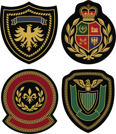 royal classic emblem badge shield