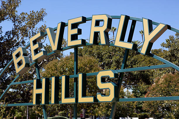 istock Street sign for Beverly Hills 187843521