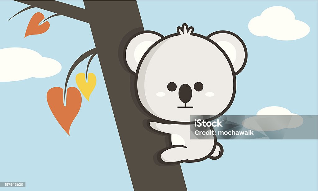 De Little Koala - clipart vectoriel de Arbre libre de droits