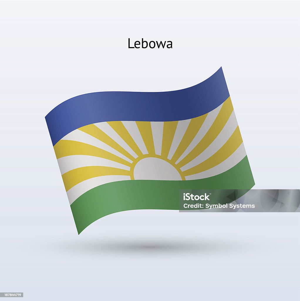 Flaga Lebowa - Grafika wektorowa royalty-free (Bez ludzi)