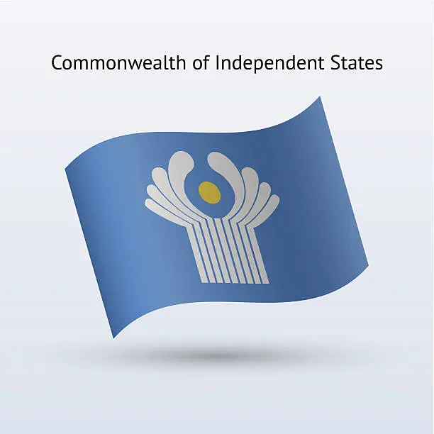 Vector illustration of Commonwealth of Independent States Flag