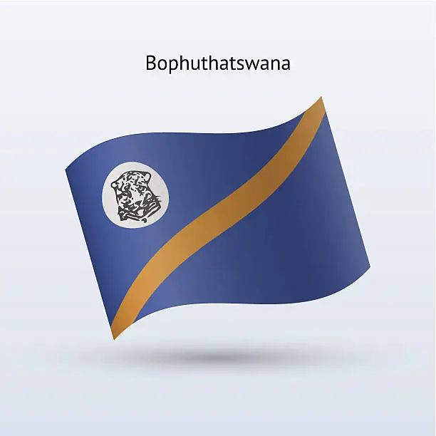 Vector illustration of Bophuthatswana Flag