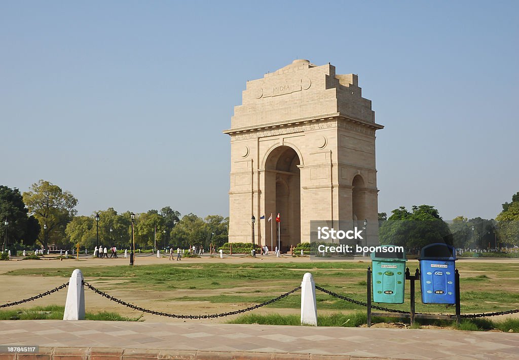 Puerta de la India en Nueva Delhi, India - Foto de stock de Arco - Característica arquitectónica libre de derechos