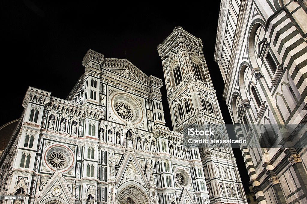 Firenze duomo bei Nacht - Lizenzfrei Alt Stock-Foto