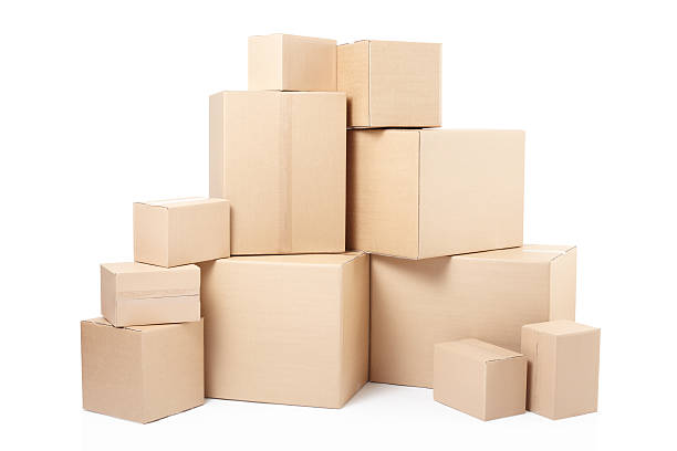 판지 상자 - packaging freight transportation box moving office 뉴스 사진 이미지