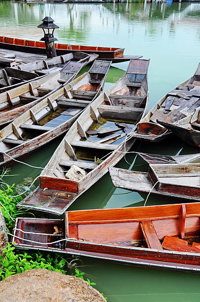 istock Wooden boats 187845453