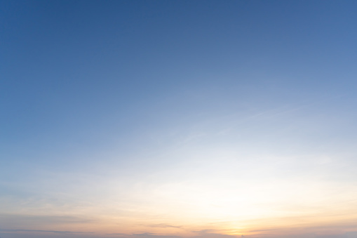 Multi colors sky at sunset.