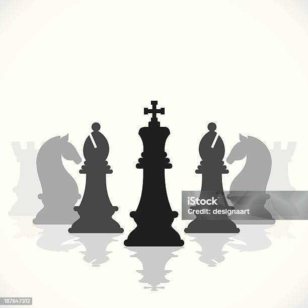 체스 게임에서 개체 그룹에 대한 스톡 벡터 아트 및 기타 이미지 - 개체 그룹, 검은색, 나이트